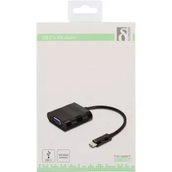 Deltaco USBC-VGA vaizdo adapteris