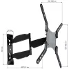 Techly 23-55 Ultra Slim Full Motion LCD TV sieninis laikiklis juodas ICA-PLB 171M