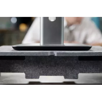 BakkerElkhuizen Q-riser 110 Circular 76,2 cm stovas monitoriui pilkas