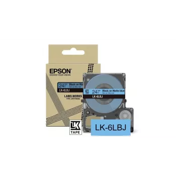 Epson LK-6LBJ juosta etiketėms, termoperkėlimo, 2,4 cm, mėlyna matinė