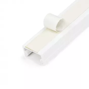 StarTech.com kabelių kanalas su lipnia juosta ir dangteliu, 19 mm x 11 mm, 1 m, PVC, baltas