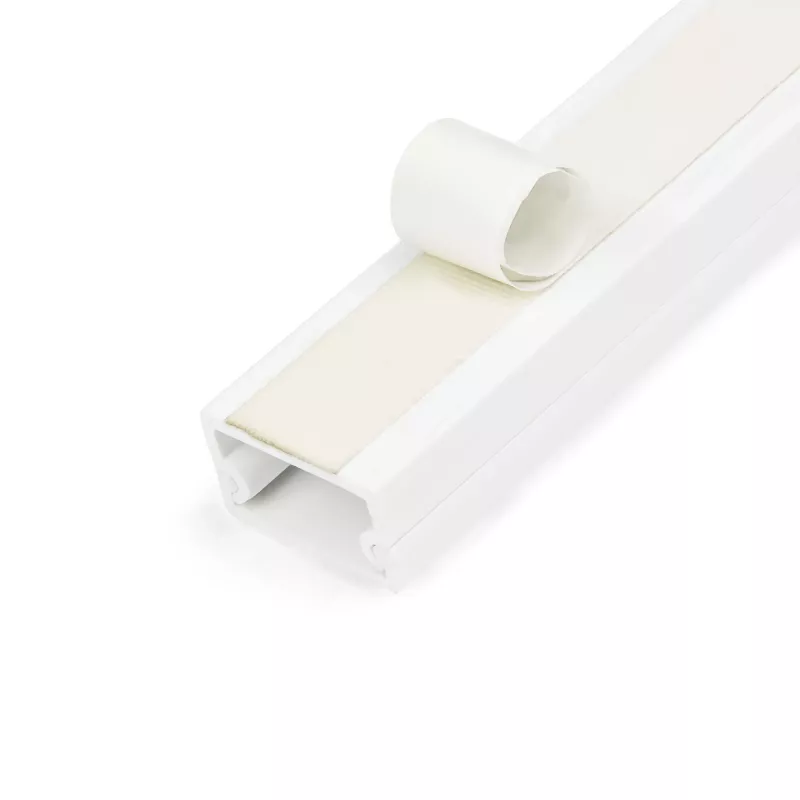 StarTech.com kabelių kanalas su lipnia juosta ir dangteliu, 19 mm x 11 mm, 1 m, PVC, baltas