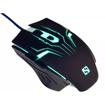 Sandberg Eliminator pelė, dešinei rankai, USB Type-A, 2400 DPI, juoda