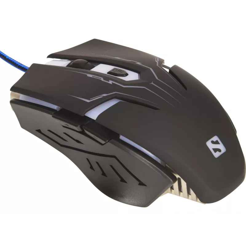 Sandberg Eliminator pelė, dešinei rankai, USB Type-A, 2400 DPI, juoda