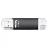 Hama Laeta Twin USB atmintukas 256 GB USB Type-A / Micro-USB 3.2 Gen 1 Juodas