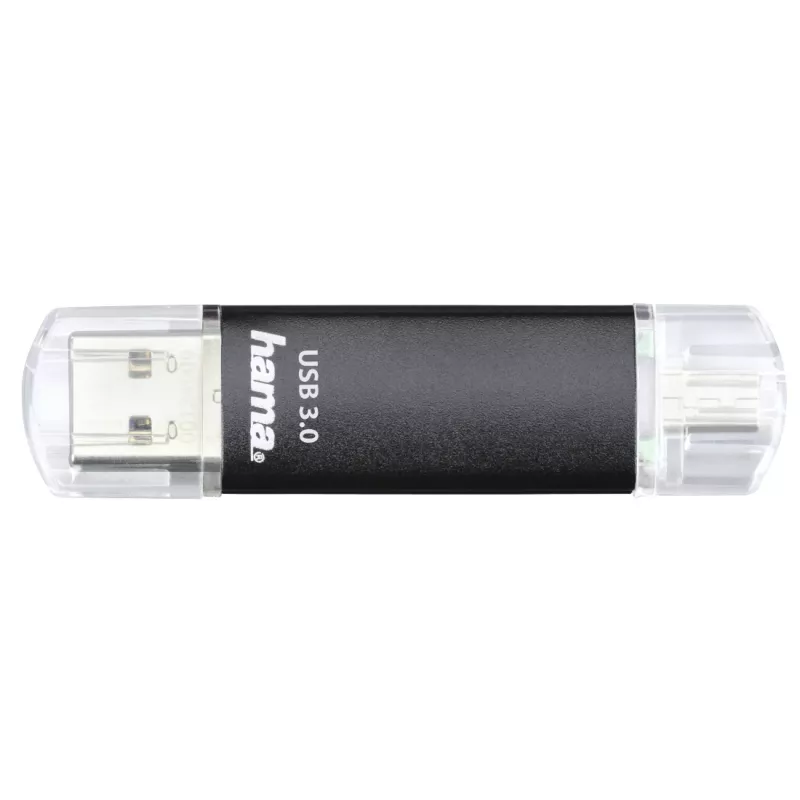 Hama Laeta Twin USB atmintukas 256 GB USB Type-A / Micro-USB 3.2 Gen 1 Juodas