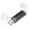 Hama Laeta Twin USB atmintukas 256 GB USB Type-A / Micro-USB 3.2 Gen 1 Juodas