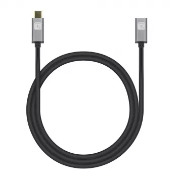 Techly USB 3.2 Gen 2 USB-C M/F Laidas 1 m Juodas