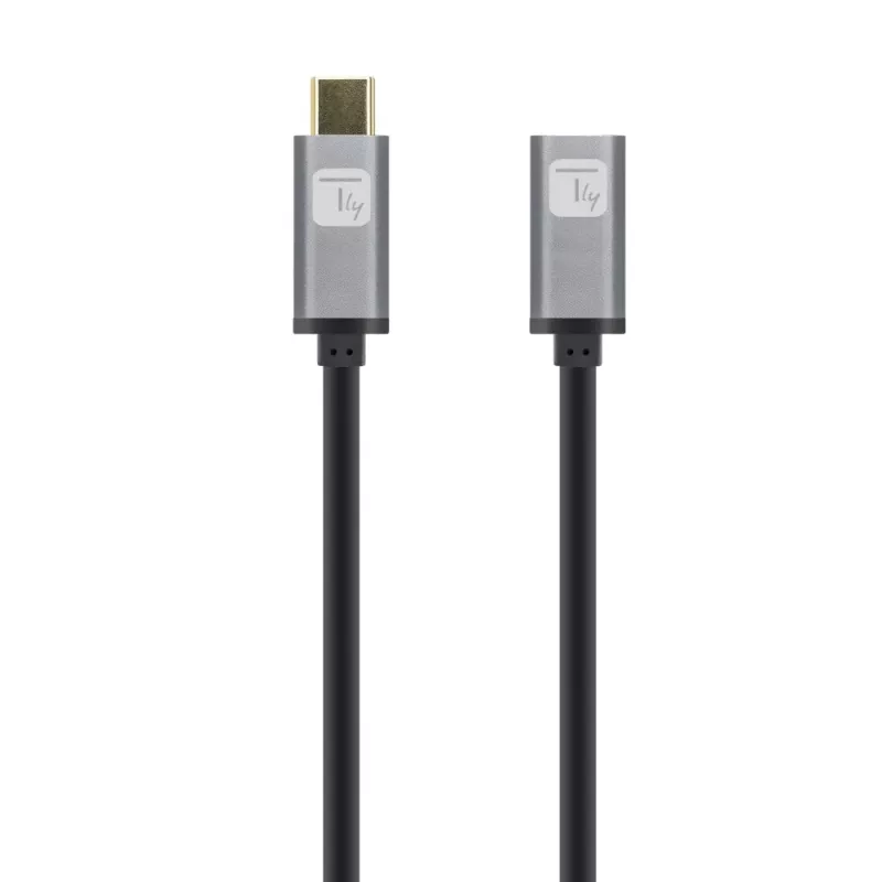 Techly USB 3.2 Gen 2 USB-C M/F Laidas 1 m Juodas