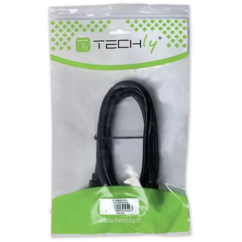 Techly USB 2.0 laidas A kištukas / B kištukas lenktas 1 m ICOC U-AB-10-ANG