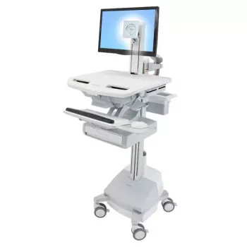 Multimedijos vežimėlis Ergotron StyleView aliuminio pilkai baltas