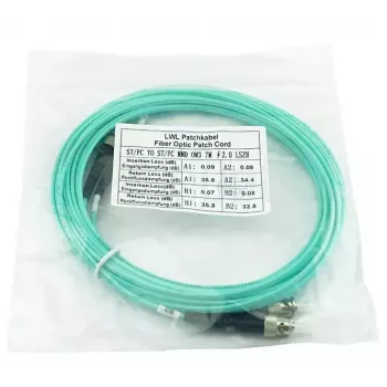 BlueOptics SFP3333EU1MK InfiniBand šviesolaidinis kabelis 1 m ST žydros spalvos