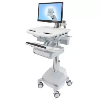 Multimedijos vežimėlis Ergotron StyleView aliumininis pilkai baltas