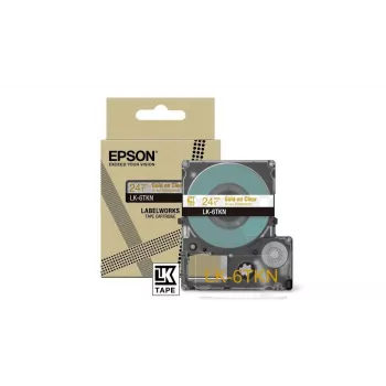 Epson LK-6TKN auksinė permatoma etikečių juosta 2,4 cm (24 mm) terminiam perkėlimui