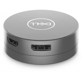 DELL 6-in-1 USB-C Multiport Adapter DA305 – laidinis USB 3.2 Gen 2 Type-C adapteris, sidabrinis, 4K