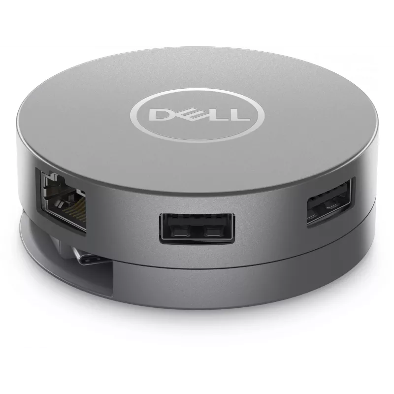 DELL 6-in-1 USB-C Multiport Adapter DA305 – laidinis USB 3.2 Gen 2 Type-C adapteris, sidabrinis, 4K
