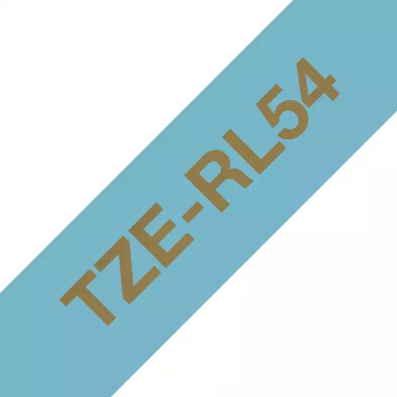 Brother TZe-RL54 aukso spalvos ant mėlynos spalvos juostelė etikečių spausdinimui
