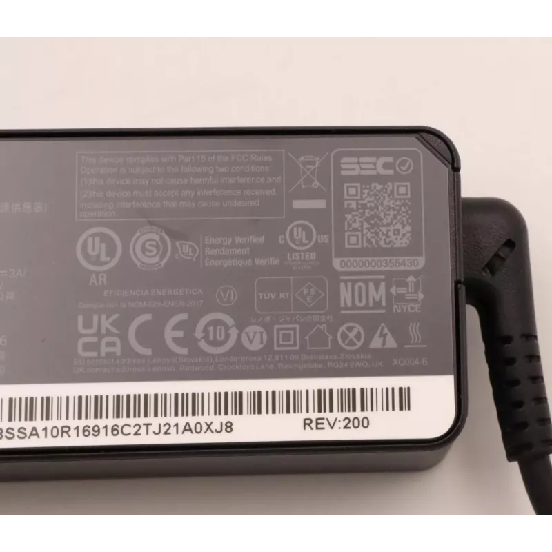 Maitinimo adapteris Lenovo 45W USB-C 5A10W86249