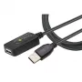 Techly IUSB-REP20TY USB laidas USB 2.0 5 m USB A juodas