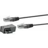 Tinklo kabelis Schwaiger TAL6731 533 RJ45 RJ45/TAE-F 3m Juodas