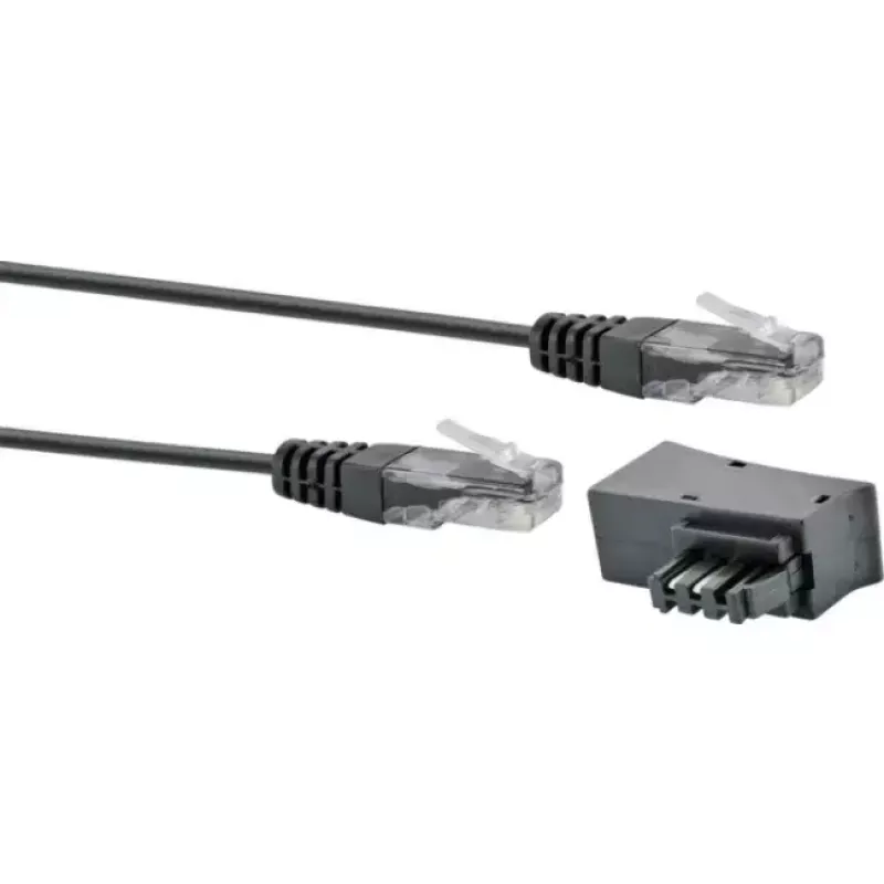 Tinklo kabelis Schwaiger TAL6731 533 RJ45 RJ45/TAE-F 3m Juodas