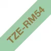 Brother TZE-RM54 lipdukų kasetė, auksas ant mėtų žalios spalvos