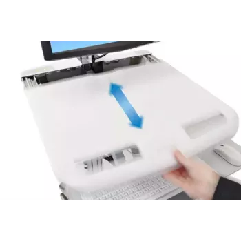 Multimedijos vežimėlis Ergotron StyleView aliuminio pilka balta