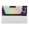 Mechaninė žaidimų klaviatūra ASUS ROG Azoth X — 75% išdėstymas, USB + RF belaidis + Bluetooth, RGB, riešų atrama, juoda/balta