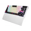 Mechaninė žaidimų klaviatūra ASUS ROG Azoth X — 75% išdėstymas, USB + RF belaidis + Bluetooth, RGB, riešų atrama, juoda/balta