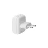 Sieninis įkroviklis d bramante re-charge Pro — 2× USB-C 25W, vidaus, baltas