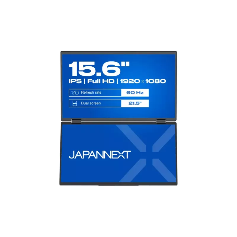 JAPANNEXT JN-DMD-IPS156F nešiojamas monitorius 39,6 cm (15,6 colio) Full HD IPS LCD juodas