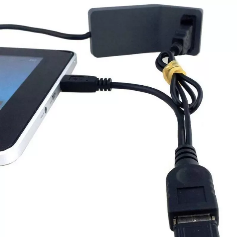Techly USB 2.0 OTG laidas A lizdas – Micro USB kištukas 30 cm juodas ICOC MUSB-MC2