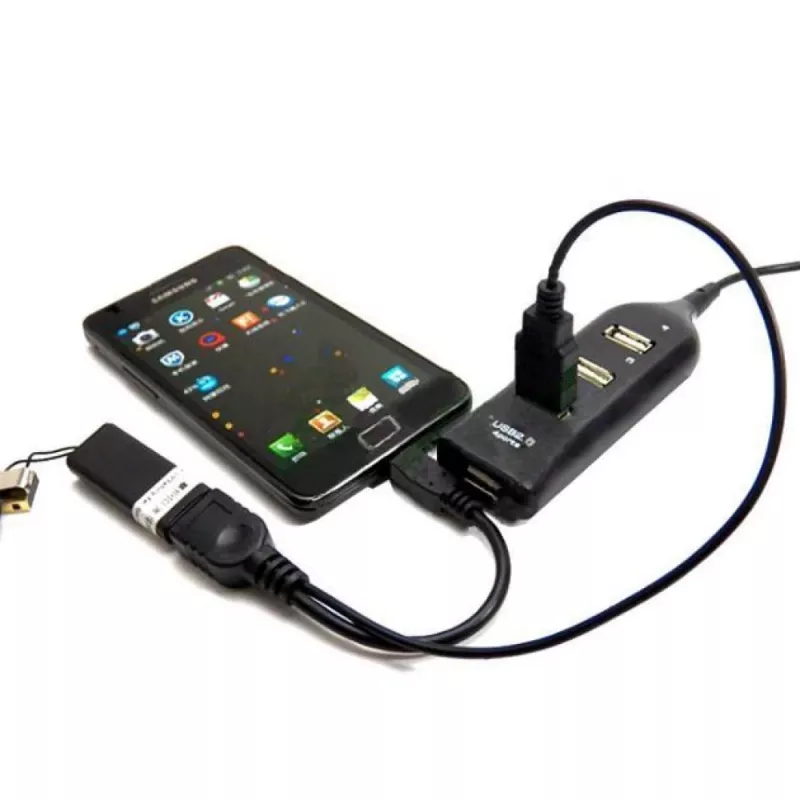 Techly USB 2.0 OTG laidas A lizdas – Micro USB kištukas 30 cm juodas ICOC MUSB-MC2