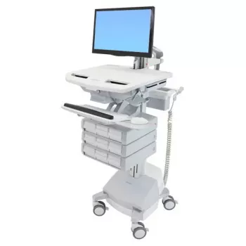 Multimedijos vežimėlis Ergotron StyleView aliumininis pilkai baltas