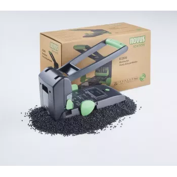 Skylmušėjas Novus B 2200 re+new 200 lapų Juoda Žalia