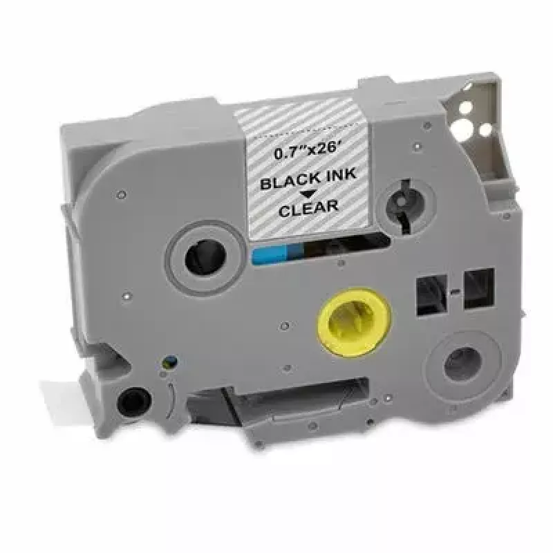 Juosta etiketėms MediaRange MRBTZ141, suderinama su Brother TZ-141, 18 mm x 8 m, juoda ant skaidraus, laminuota