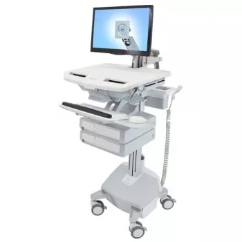 Multimedijos vežimėlis Ergotron StyleView aliuminio pilkos ir baltos spalvos