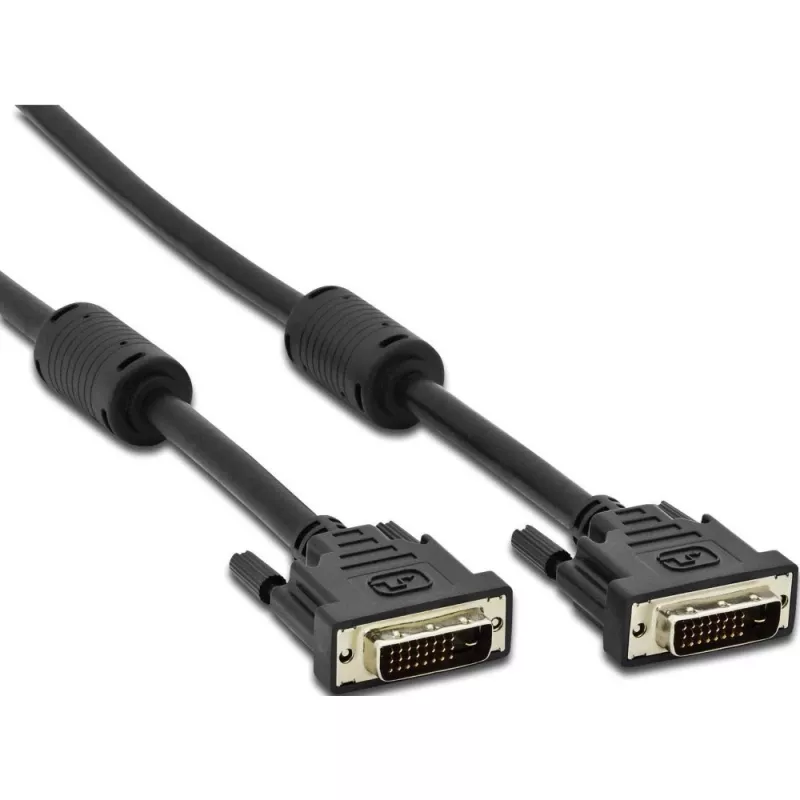 Techly Dual Link DVI-D skaitmeninis kabelis su feritu 10 m ICOC DVI-811CF