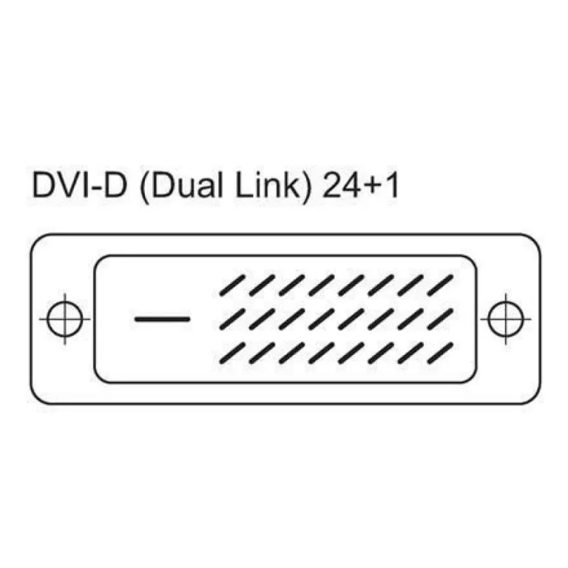 Techly Dual Link DVI-D skaitmeninis kabelis su feritu 10 m ICOC DVI-811CF