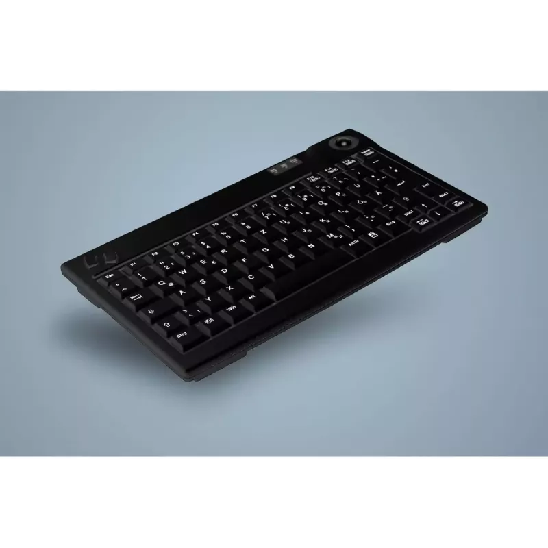 Aktyvus raktas AK-440 klaviatūra Office USB QWERTZ prancūziška juoda mechaninė be skaičių bloko
