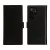 Dėklas-užvalkalas „folio“ dbramante1928 Lynge Samsung Galaxy S23 Ultra – juoda oda, 3 kortelių kišenės, tinka 6,8 colio ekranui