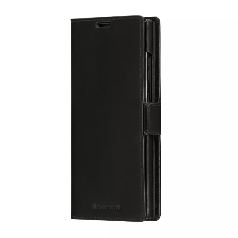 Dėklas-užvalkalas „folio“ dbramante1928 Lynge Samsung Galaxy S23 Ultra – juoda oda, 3 kortelių kišenės, tinka 6,8 colio ekranui