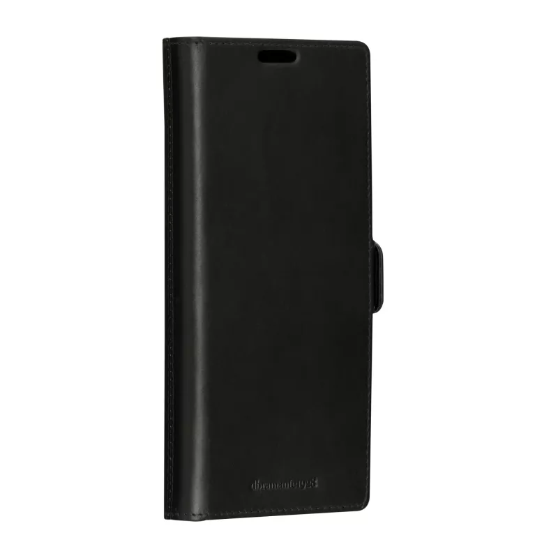 Dėklas-užvalkalas „folio“ dbramante1928 Lynge Samsung Galaxy S23 Ultra – juoda oda, 3 kortelių kišenės, tinka 6,8 colio ekranui