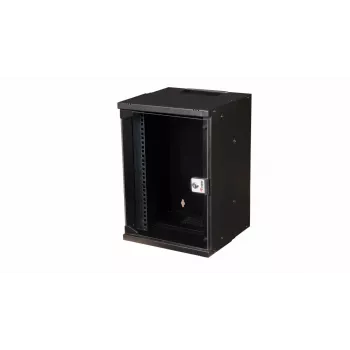 Equip Eco Mount sieninis 10 inch spintos korpusas, 9U, 300x300 mm, juodas RAL9005