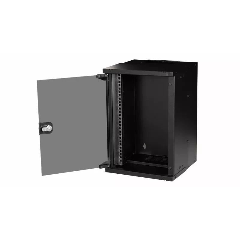 Equip Eco Mount sieninis 10 inch spintos korpusas, 9U, 300x300 mm, juodas RAL9005