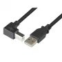 Techly USB 2.0 kabelis A kištukas / B kištukas kampuotas 2m ICOC U-AB-20-ANG
