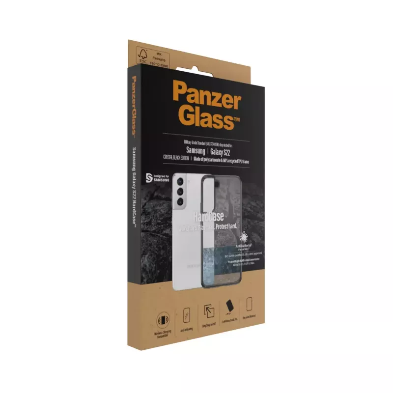 PanzerGlass HardCase permatomas dėklas Samsung Galaxy S22