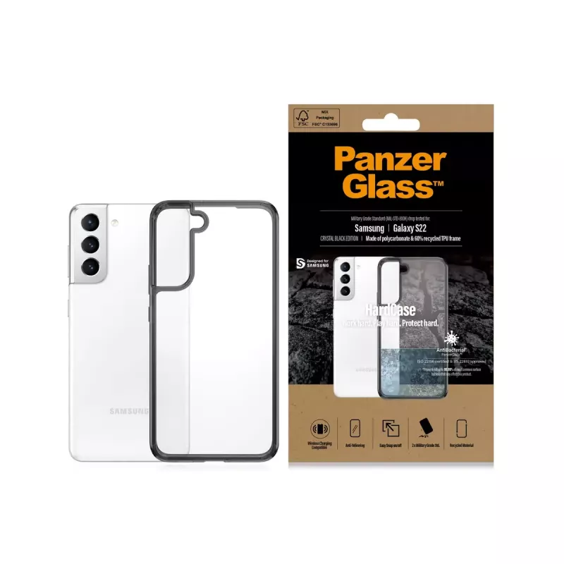 PanzerGlass HardCase permatomas dėklas Samsung Galaxy S22