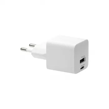 d bramante CH18EUWH7082 Sieninis įkroviklis USB-C 30W + USB-A 18W, baltas