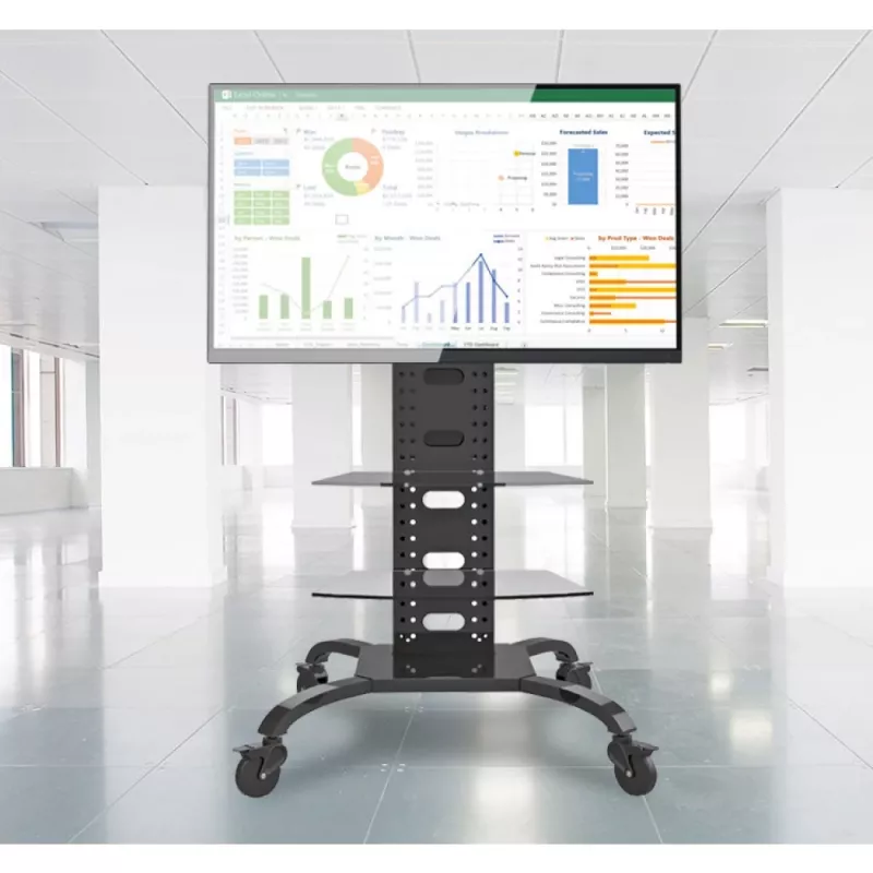 Techly ICA-TR8 televizoriaus stovas 177,8 cm (70 colių) juodas
